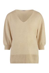 Cashmere and linen sweater
